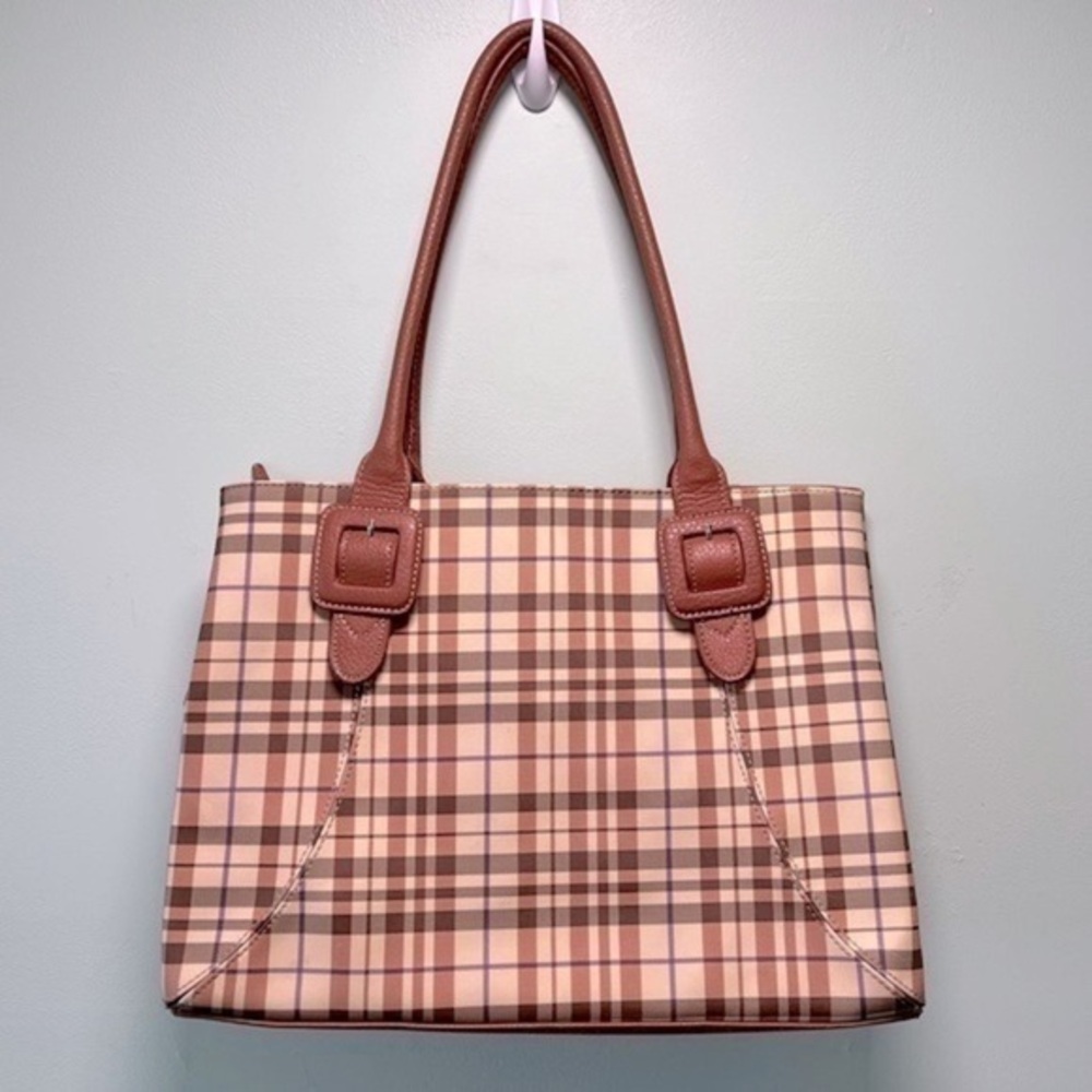 LIZ CLAIBORNE- Women’s Vinyl Canvas Tote Bag